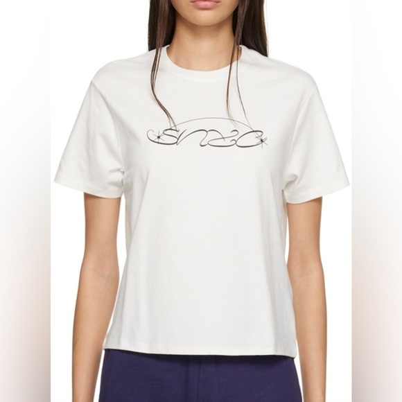 Saturdays New York City Tops - Saturdays NYC Off-White SNYC Beetle T-Shirt